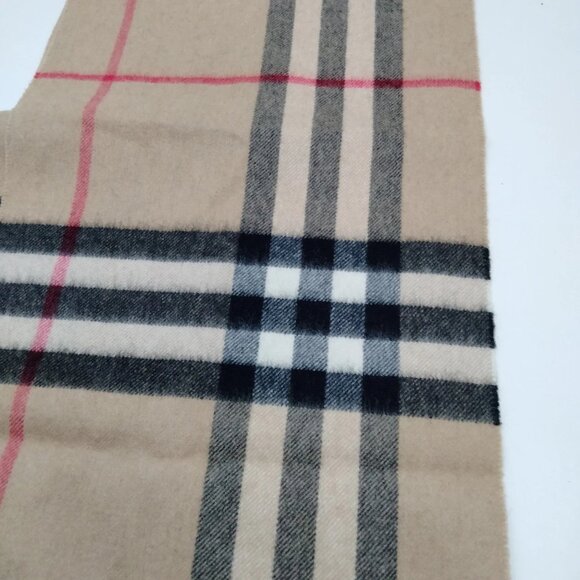 Authentic Burberry Scarf Beiges Cashmere100% mn280-112925 - Picture 5 of 9